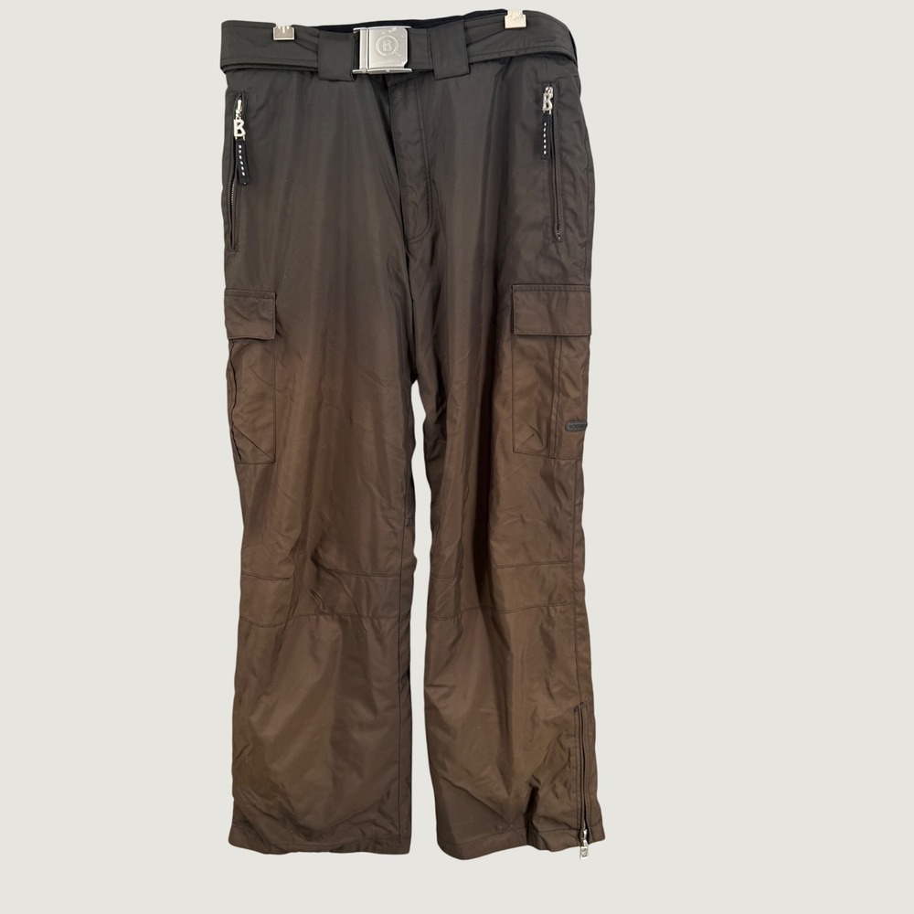 Bogner Mens Ombre Brown Ski Snow Pants Belted Cargo Insulated EU Size 50